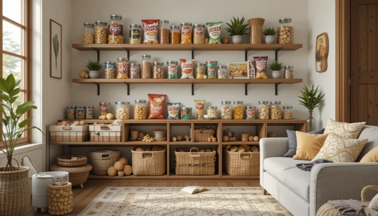 Creative Potato Chip Storage Ideas — modern and stylish ways to organize chips in a home setting with smart storage solutions.