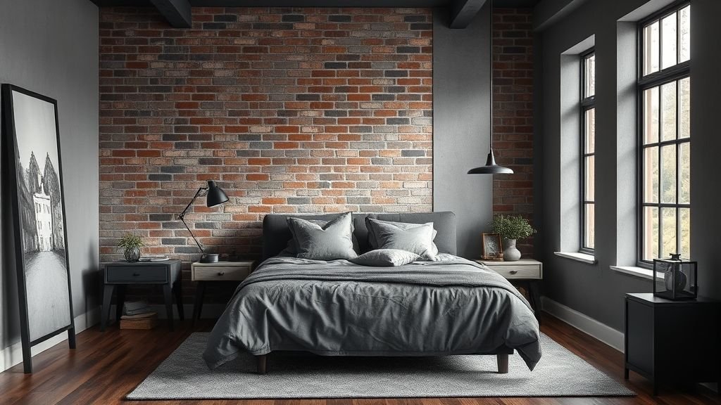 Grey Bedroom Decor Ideas 11 Minimalist grey bedroom with clean modern design.
