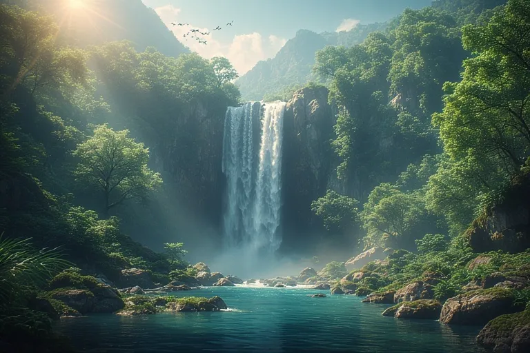 Beautiful Nature Ideas with Waterfalls