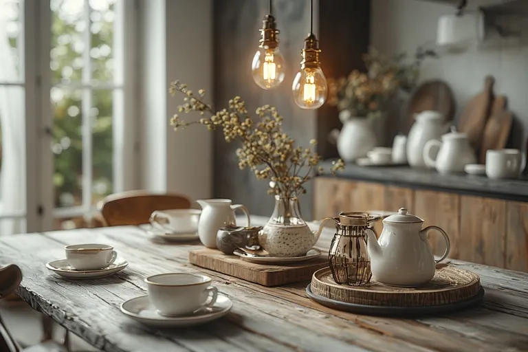 Cozy Coffee Bar Ideas for Every Home 19 Dining room coffee bar with stylish lighting and organized cabinetry.