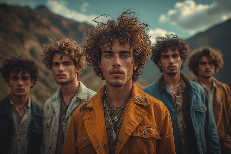 Curly hair mens styles trendy looks