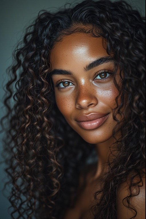 Beautiful curly airstyles for women 8 Woman with defined tight coils showcasing rich texture and natural shine.