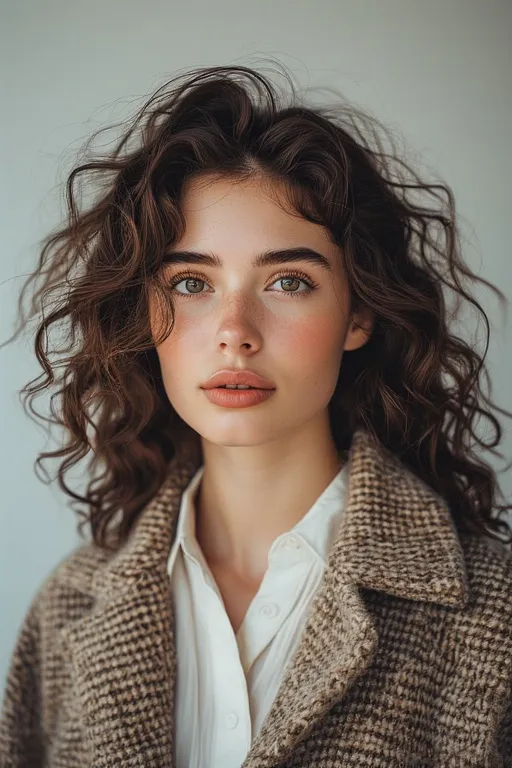 Everyday glam hairstyle with loose curls and effortless elegance.