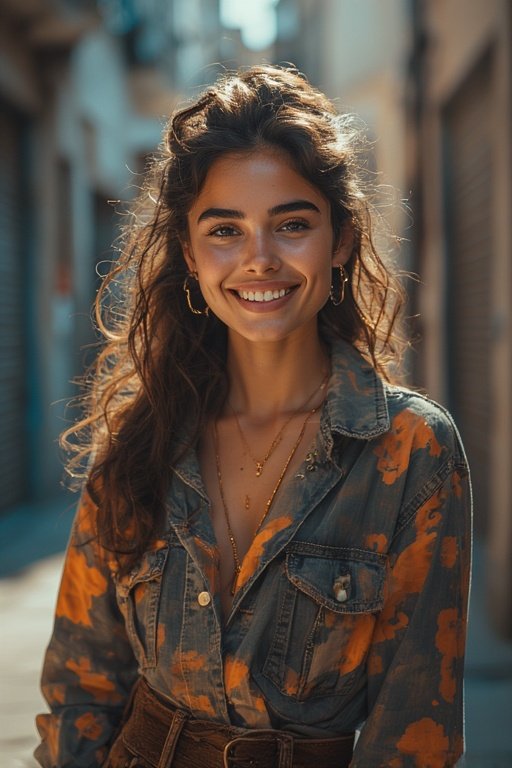 Fashion style and beauty 11 Confident woman with fashionable hairstyle and outfit expressing empowerment through modern style.