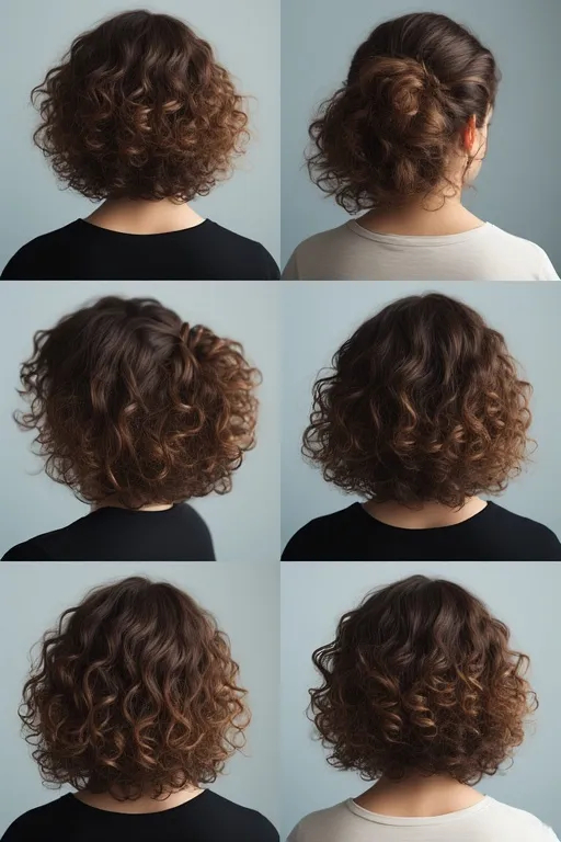 Versatile everyday curly hairstyles for casual and formal occasions.