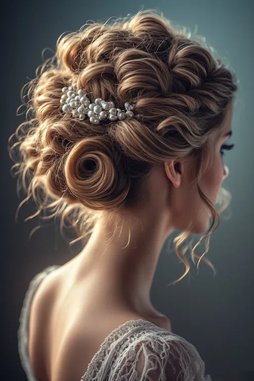 Gorgeous curly hairstyles natural beauty ideas 5 "Glamorous curly updo with loose curls and accessories for a refined, sophisticated look."