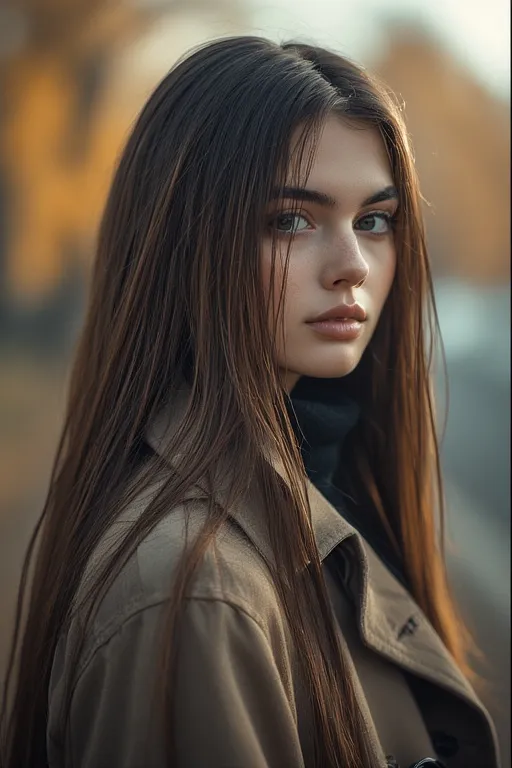 Fall Hair Styles For Cozy Autumn Look 2025 11 Sleek glossy straight hairstyle for elegant fall looks.