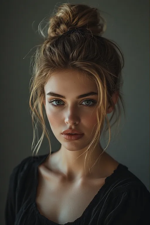 High ponytail with volume for confident, fashion-forward style.