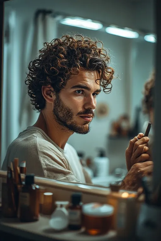 Curly hair mens styles trendy looks 11 Curly hair care essentials for men including oils, leave-in conditioner, and combs.