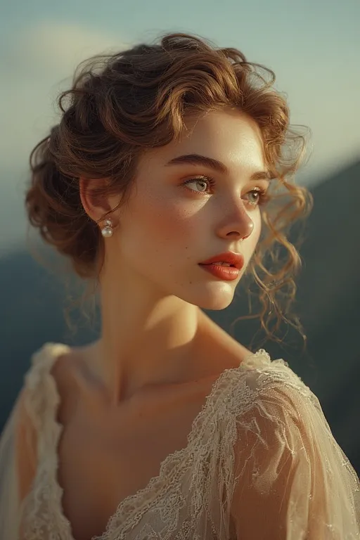 Everyday glam hairstyles effortless beauty ideas 9 "Romantic low bun with loose curls and pearl accessories for soft, everyday elegance."