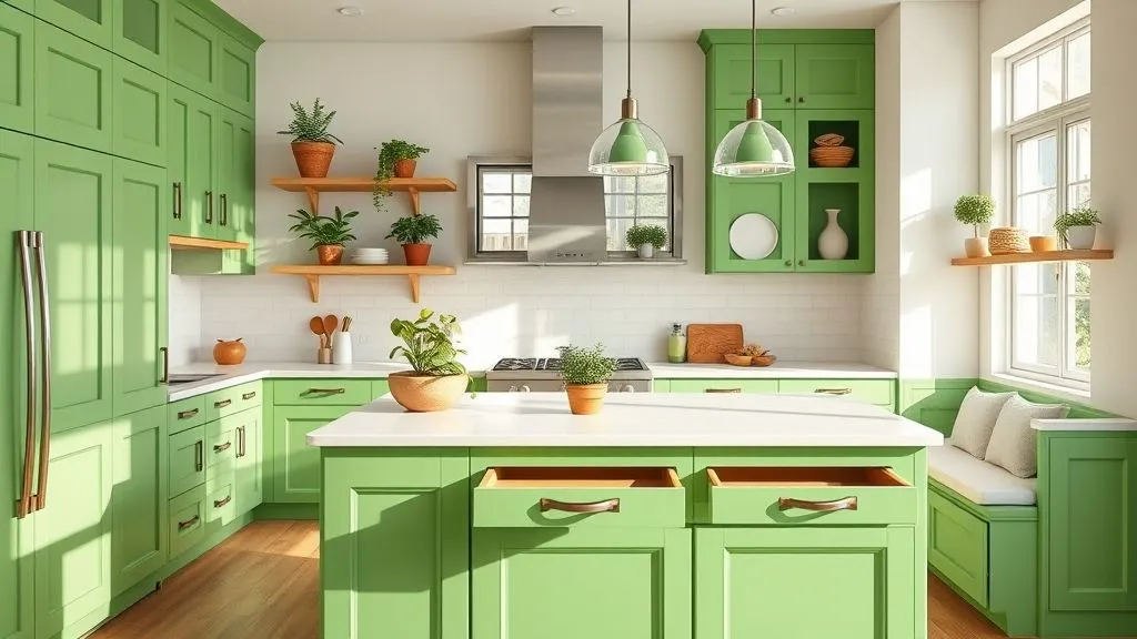 Kitchen Organization Ideas for a Clean and Functional Space 12 Modern kitchen island with hidden storage and minimalist design.