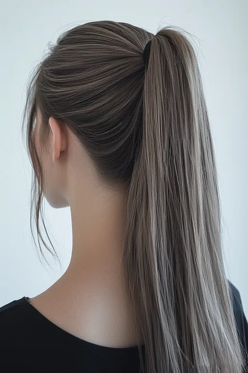 Everyday glam hairstyles effortless beauty ideas 4 "Sleek high ponytail with glossy shine and wrapped base for a polished everyday glam look."