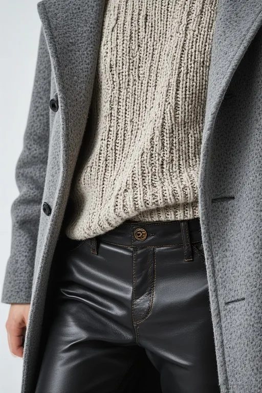 10+ Stockholm Style Ideas 8 Stockholm outfit mixing wool, leather, and cotton textures for a modern Scandinavian fashion look.