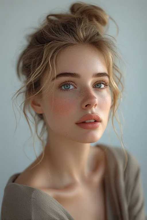 Everyday glam hairstyles effortless beauty ideas 5 "Chic messy bun hairstyle with loose strands for an effortless, stylish everyday look."