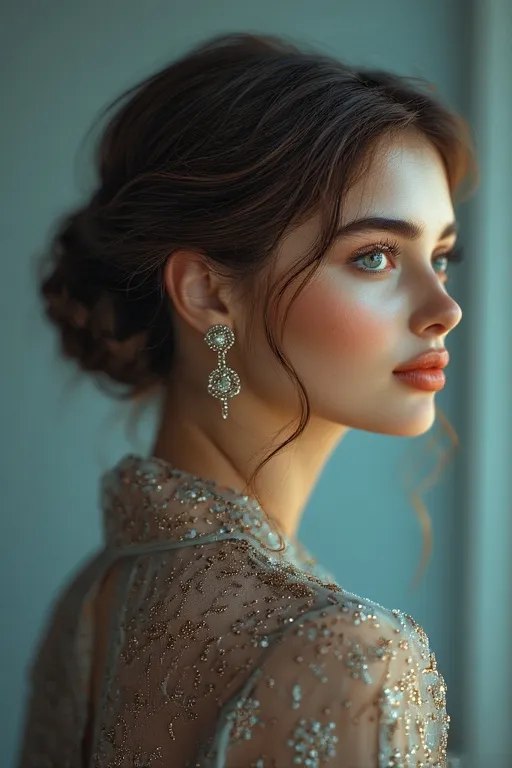 Elegant low bun hairstyle for casual and formal occasions.