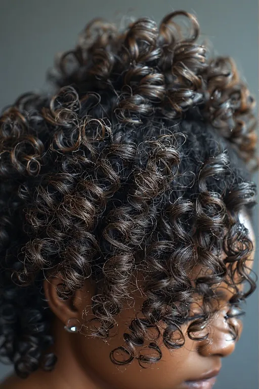 Gorgeous curly hairstyles natural beauty ideas 3 "Hydrated curly hair with defined, glossy curls showing moisture-rich and frizz-free texture."