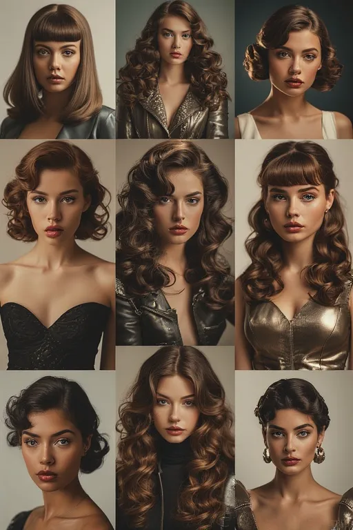 Chic Winter Style Looks for a Cozy & Trendy Season 3 Evolution of hairstyles and fashion across decades, reflecting changing cultural and aesthetic values.