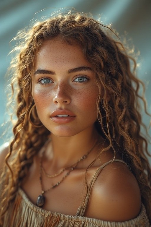 Braided & Curly Hairstyles 10 : Rope-twisted braids flowing into soft curls for a natural boho look