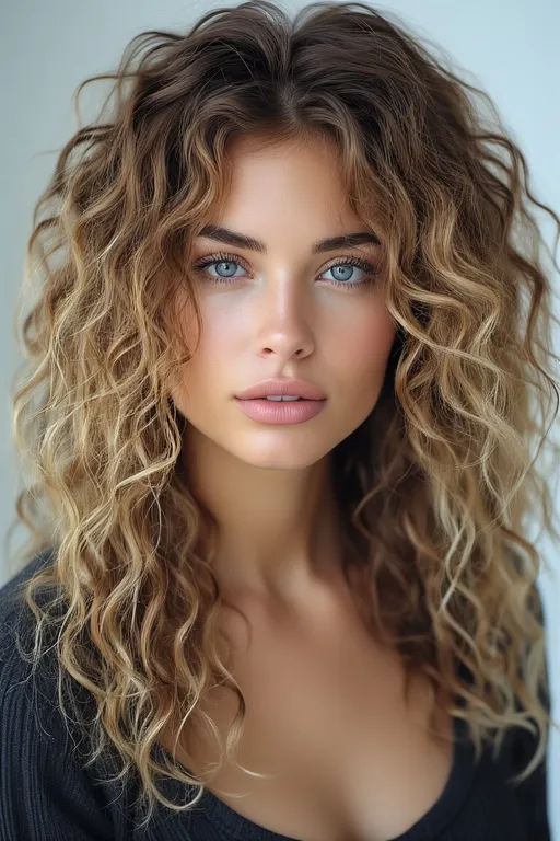Layered curly hairstyle adding bounce and volume to natural curls.