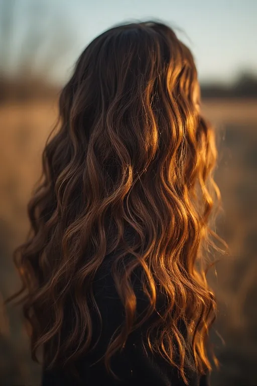 Warm-toned highlights in caramel and honey shades for a radiant fall glow.