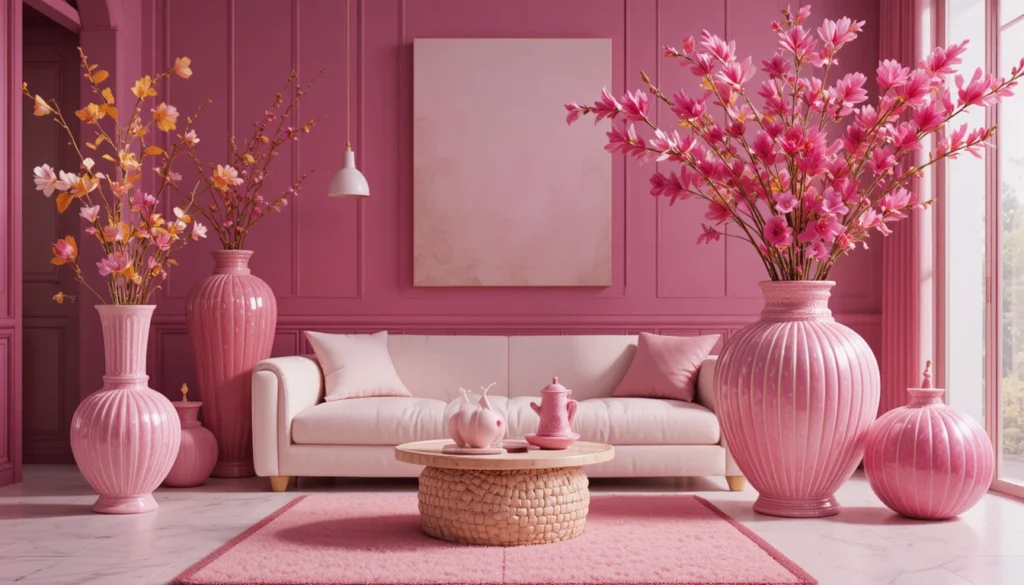 The Raspberry Mille-Feuille: A Statement Dessert for Elegant Home Decor 7 Accent décor inspired by desserts with raspberry pink details and textured accents.