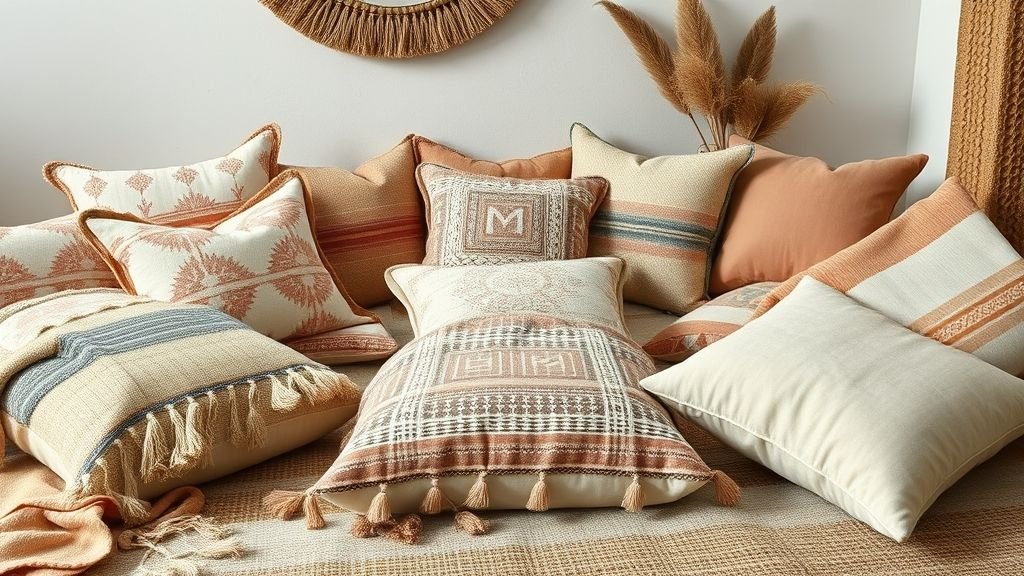 Stylish Floor Seating Ideas for Cozy Spaces 9 Floor seating area with mixed fabrics and textures for cozy comfort.