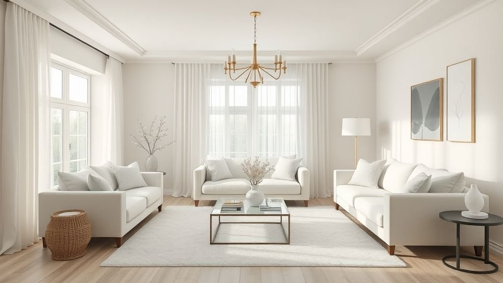 The Raspberry Mille-Feuille Home Aesthetic 5 Home décor with creamy whites for a balanced look in furniture and textiles.