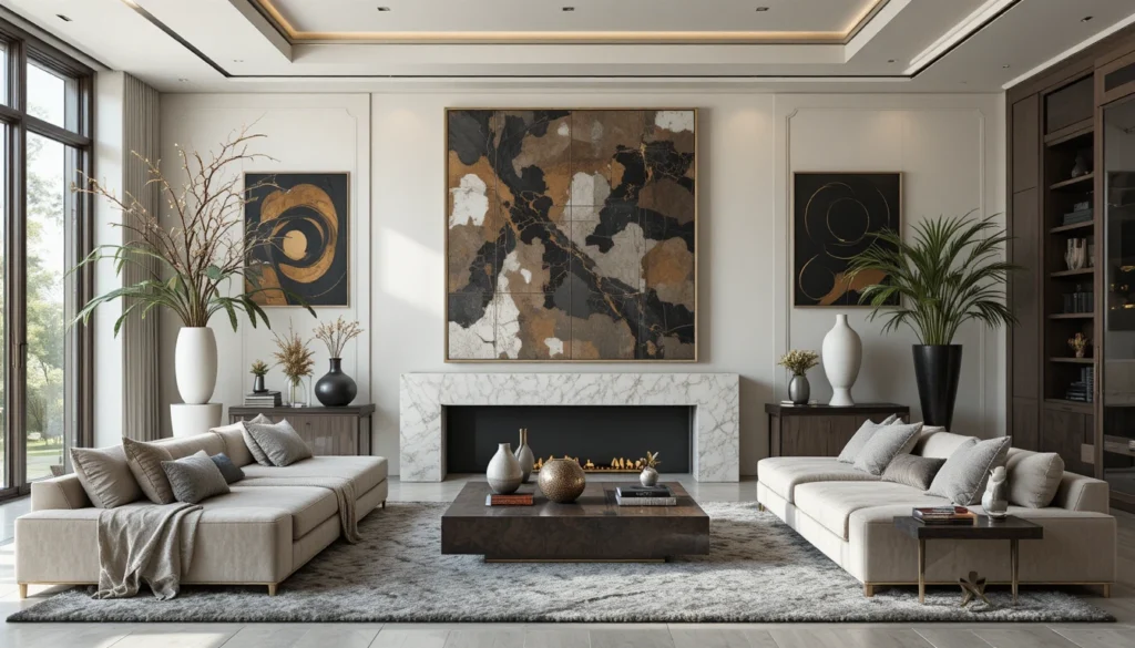 Luxury & Modern Home Decor 11 Curated decorative accents adding sophistication to modern luxury decor.