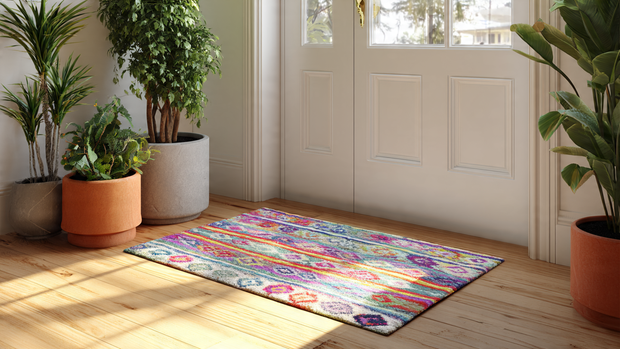 16 Functional Entryway Organization Tips for Everyday Living 10 Modern entryway with compact shoe storage unit and clean floor design.