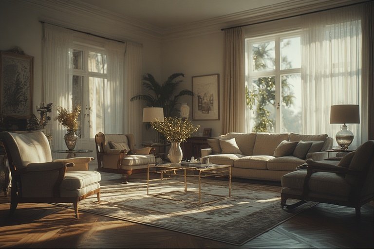 Luxury & Modern Home Decor: Elevate Your Space with Timeless Elegance 7 Luxury furniture combining comfort and modern style in a sophisticated setting.