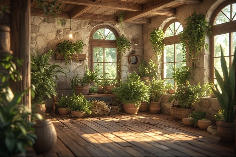 Modern Rustic Cabin Retreat: Cozy Design Ideas for a Warm, Inviting Home 10 Rustic cabin decor with greenery and organic natural accents.
