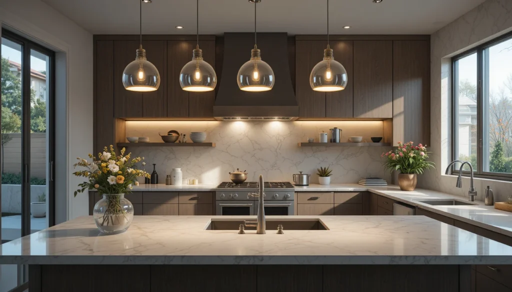 Kitchen Ideas: Inspiring Home Décor Tips for Every Style 8 Modern kitchen lighting ideas with pendant and under-cabinet illumination.