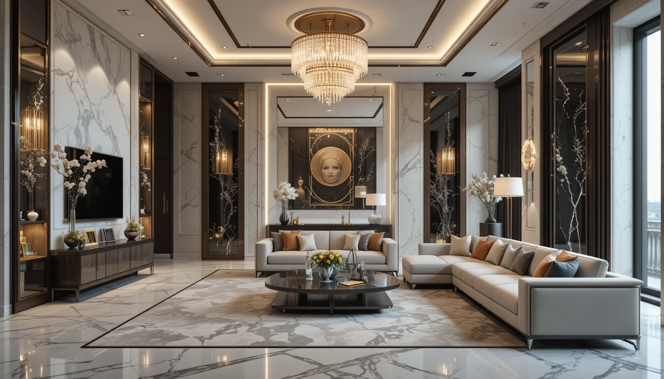 Luxury and modern home decor with elegant furniture, marble textures, and timeless design elements.