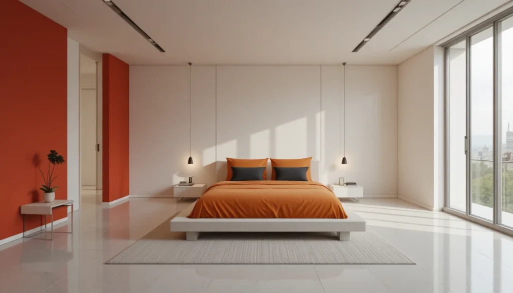 Modern Bedroom Ideas for a Dreamy Space 15 Minimalist bedroom with simple furniture and soft lighting promoting peace and calm.