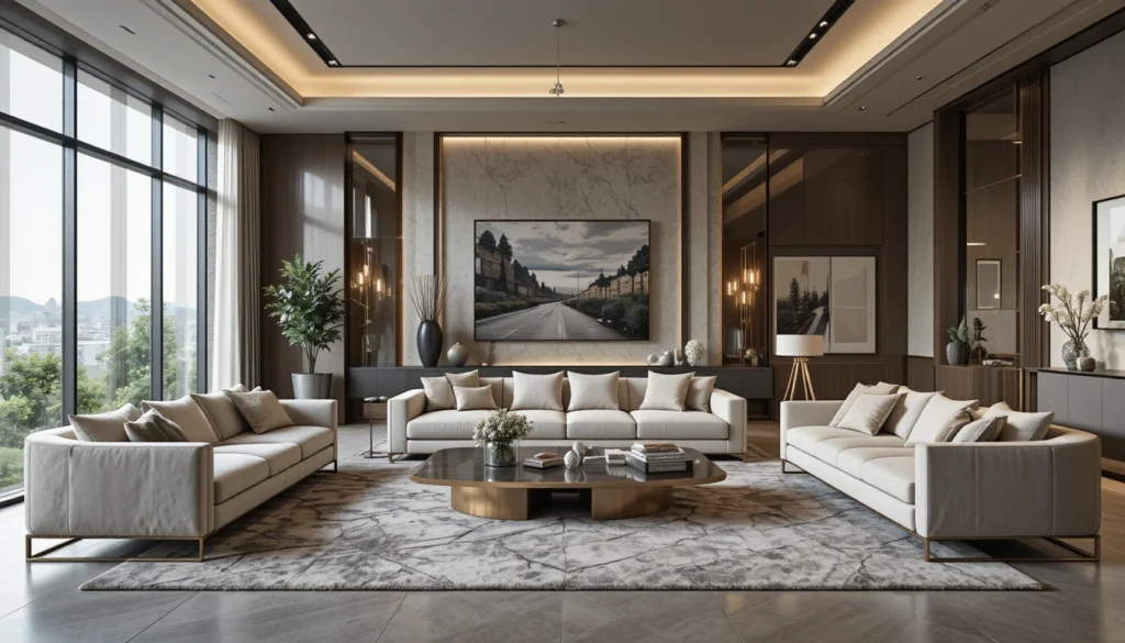 Luxury & Modern Home Decor 8 Modern luxury furniture with clean lines and sleek design elements.