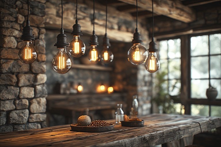 Modern Rustic Cabin Retreat: Cozy Design Ideas for a Warm, Inviting Home 6 Modern lighting fixtures with rustic charm in a cozy cabin interior