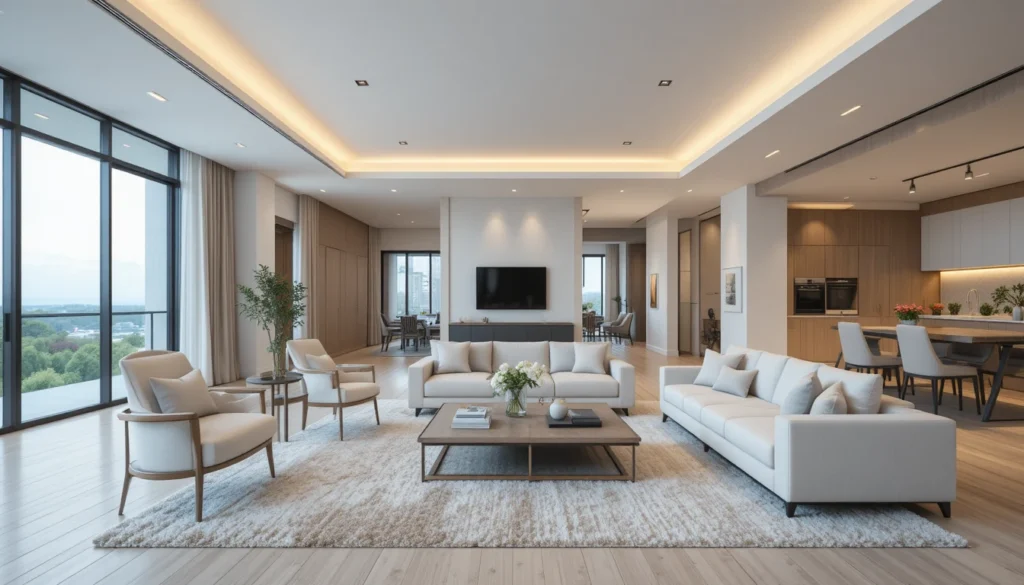 Luxury & Modern Home Decor 6 Luxury open-concept living space with modern furnishings and natural flow.