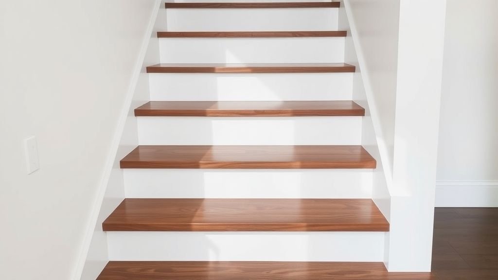 Staircase Makeover Ideas to Transform Your Home 13 staircase with dark stained wooden treads and white risers