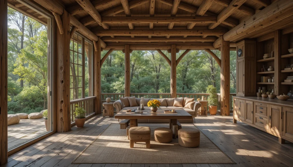 Rustic Cabin Interiors: Cozy Charm and Timeless Design Ideas 2 The essence of rustic cabin design with natural wood, handcrafted details, and cozy atmosphere.