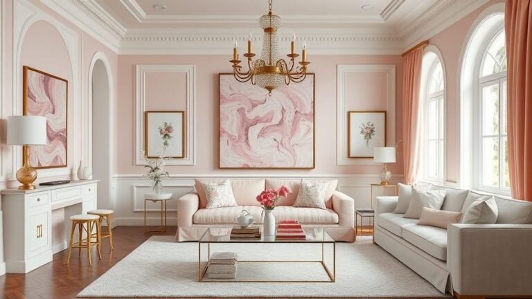 Raspberry mille-feuille inspired home décor with layered fabrics, raspberry hues, and creamy whites.