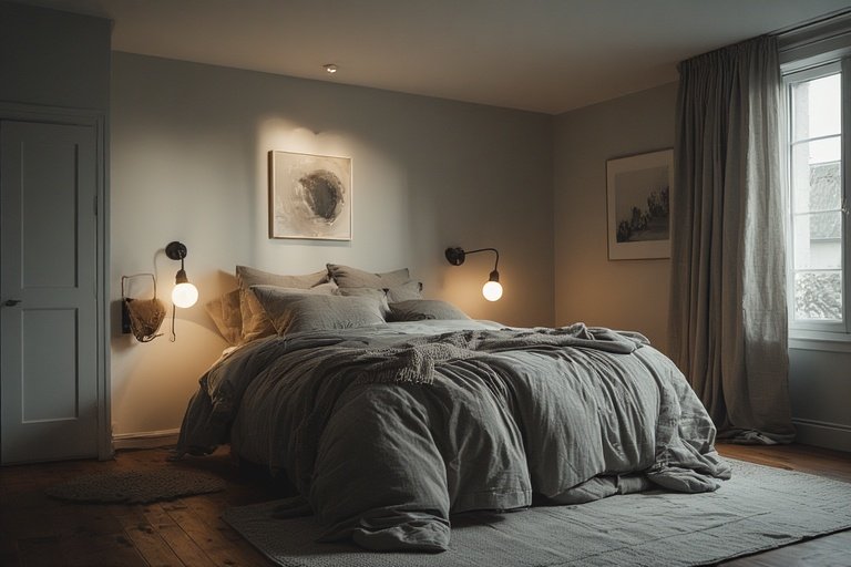 Town House Decorating Ideas: Stylish Tips for Every Space 12 Tranquil townhouse bedroom with soft lighting and neutral tones.