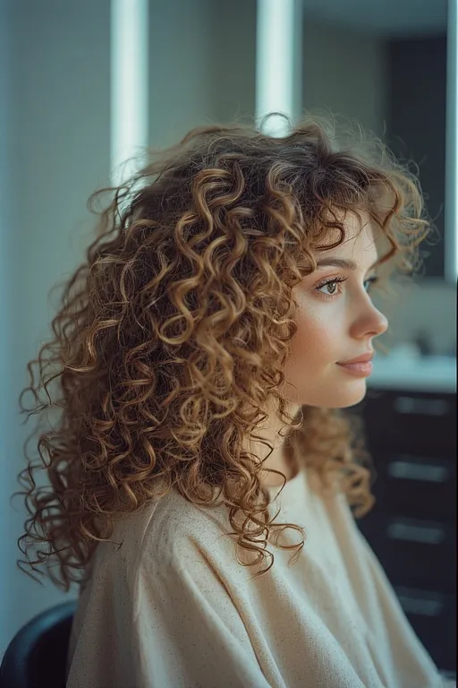 Gorgeous Curly Hairstyles for Every Texture and Occasion 7 Hairstylist cutting curly hair to enhance shape and definition in natural curls.
