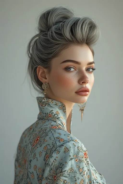 Timeless Fashion Hairstyles for a Chic Modern Look 11 Confident woman expressing individuality through her hairstyle and fashion.