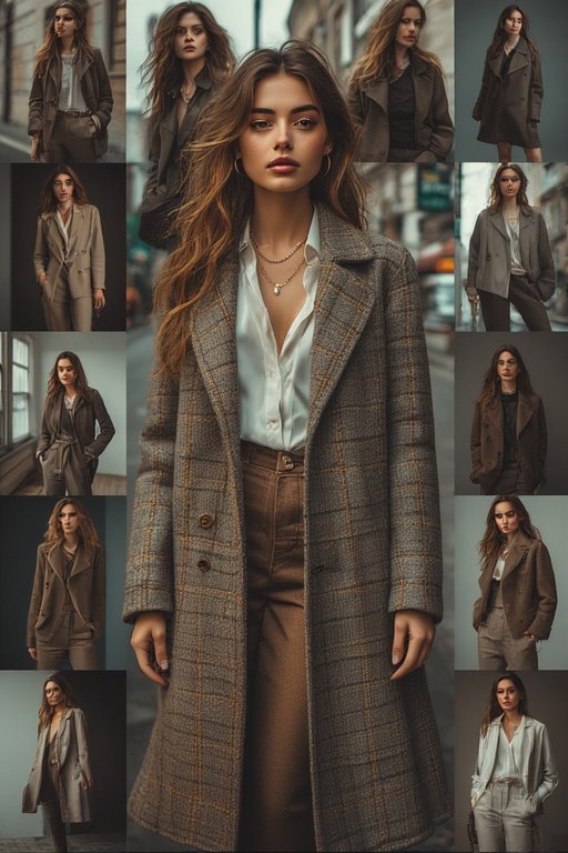 Different outfits suited for casual, professional, and formal occasions.”