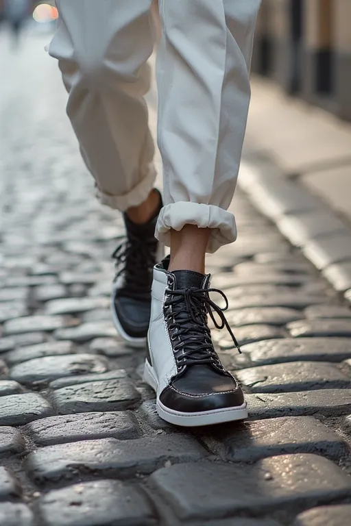 10+Stockholm Style Inspiration Fashion Ideas 8 Scandinavian footwear close-up featuring sneakers and ankle boots.