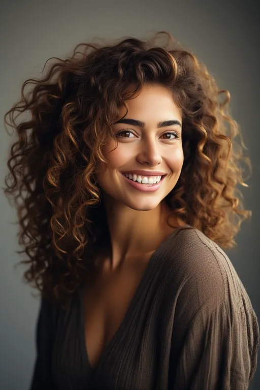 Gorgeous Curly Hairstyles for Every Texture and Occasion 6 Woman with layered curly hairstyle showing defined curls and natural volume.