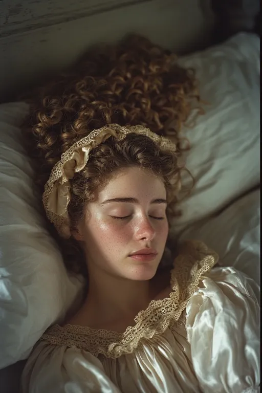 Gorgeous Curly Hairstyles for Every Texture and Occasion 11 Woman preserving curly hairstyle overnight using pineapple method and satin bonnet.