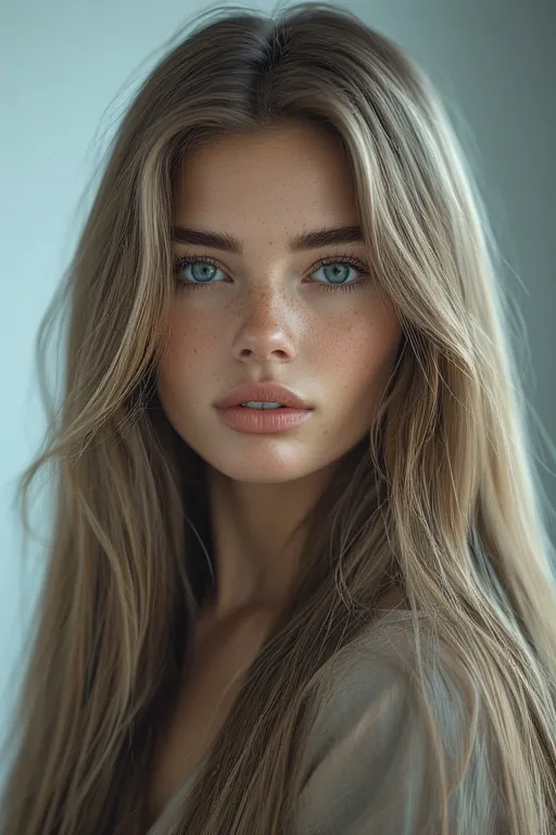 Glossy straight hairstyle with sleek texture and refined simplicity.