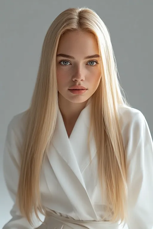 Chic and Trendy Fashion Hairstyles for Every Occasion 5 Minimalist hairstyle with sleek straight hair paired with modern simple fashion.