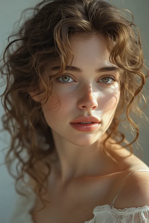 Loose soft curls adding volume and a romantic, feminine touch.